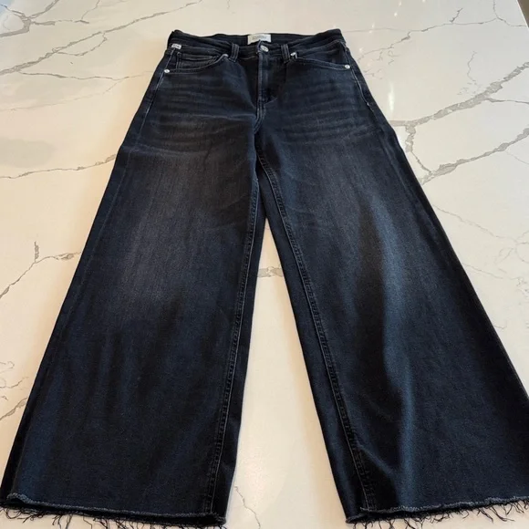 Citizens Of Humanity Midnight Wide Leg Jeans - Picture 1 of 8